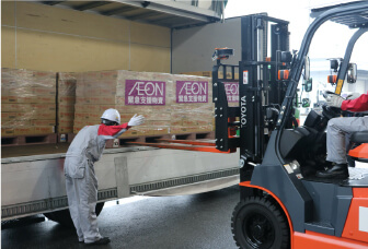 台風15号・19号において、食料・水・衛生用品110万個の緊急支援対応